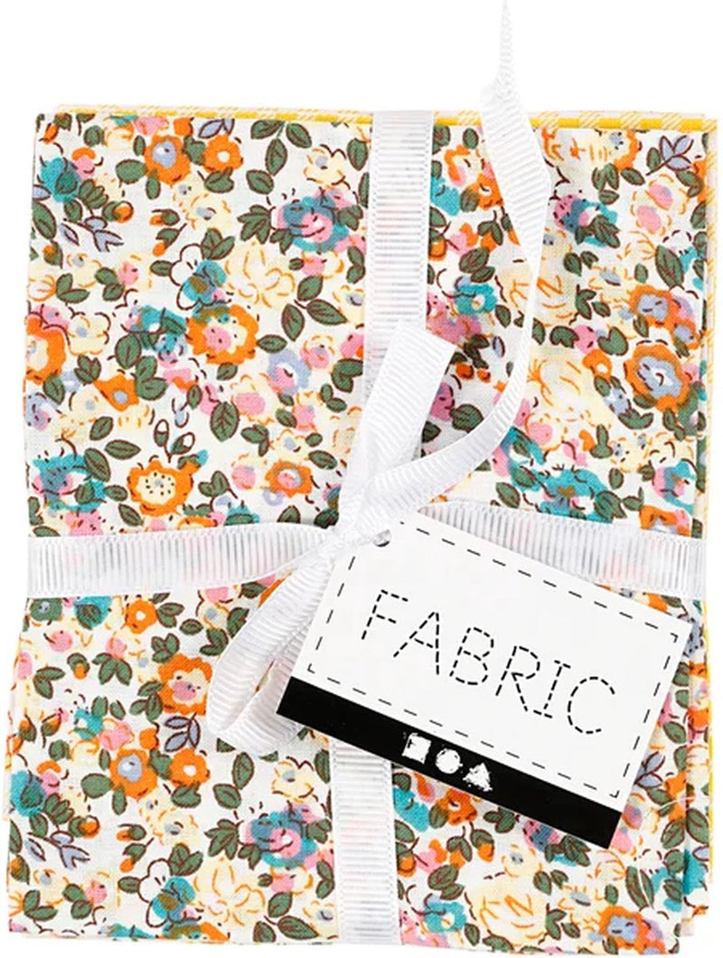 Afbeelding laden in galerijviewer, Creativ company patchwork stof geel 45x55cm, 4st.
