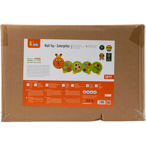 Vigatoys viga toys - houten - wandspeelbord - rups - lengte 185cm