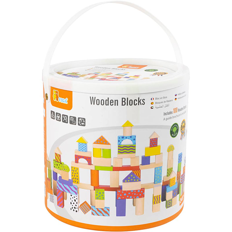 Afbeelding laden in galerijviewer, Vigatoys https: www.cchobby.nl viga-houten-blokken-met-patroon-afm-3-cm-diverse-kleuren-100-onderdelen-1-set
