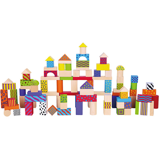 Vigatoys https: www.cchobby.nl viga-houten-blokken-met-patroon-afm-3-cm-diverse-kleuren-100-onderdelen-1-set