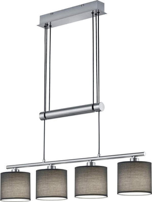 Trio garda - hanglamp - nikkel mat - excl. 4x e14 28w