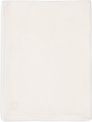 Jollein - deken wieg 75x100cm - wiegdeken, wiegdekentje, dekentje baby - basic knit - ivory coral fleece