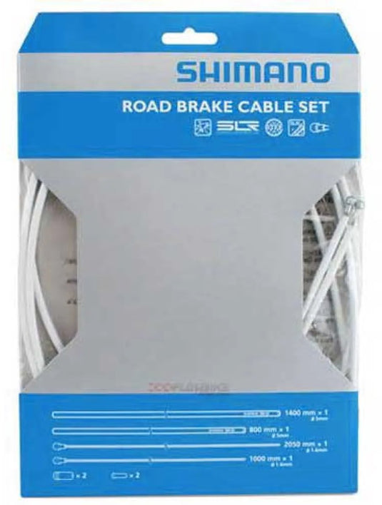 Shimano road remkabel pfte gecoat wit