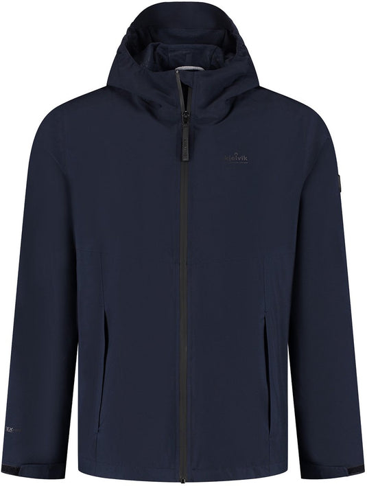 Kjelvik outdoorjas kiron donkerblauw