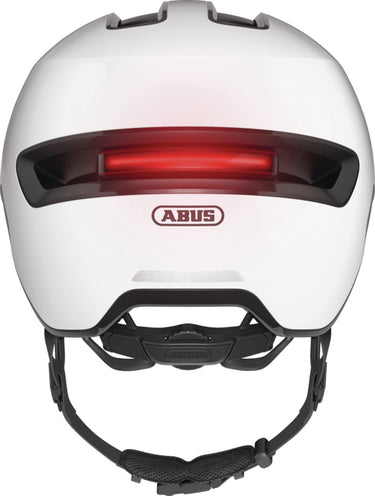 Abus fietshelm hud-y shiny white s - 51-55 cm - wit - geschikt voor gebruik op elektrische fietsen - stadsfietsen - 280 g