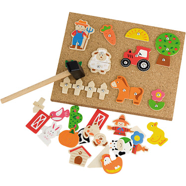 Vigatoys http: www.cchobby.nl viga-hamermozaiek-set-boerderij-afm-23x18-cm-1-stuk