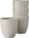 Mepal beker silueta - 4x 200 ml - koffiebeker - nordic white