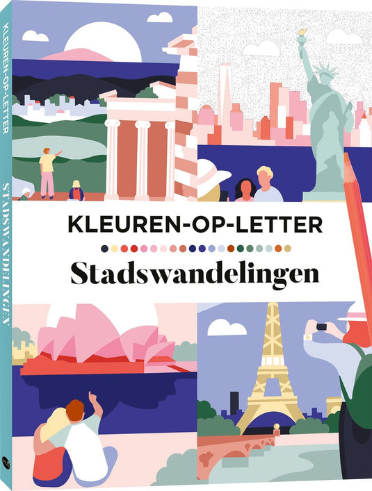 Mus creatief kleuren-op-letter stadswandelingen