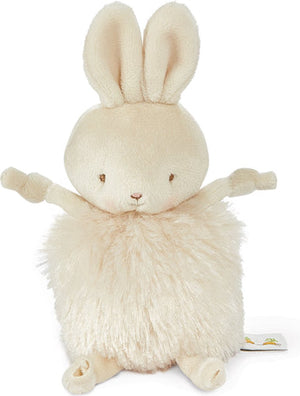 Bunnies by the bay roly poly knuffel - knuffeldier - geborduurde details - konijn - 13 cm - beige