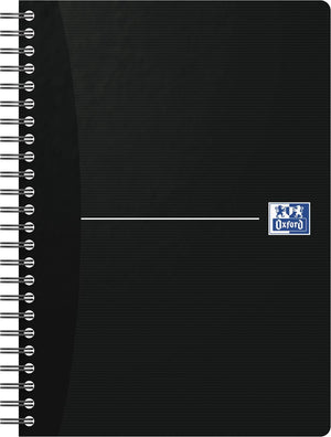 Oxford smart black spiraalblok - a5 - gelijnd - soft cover - 90 vel