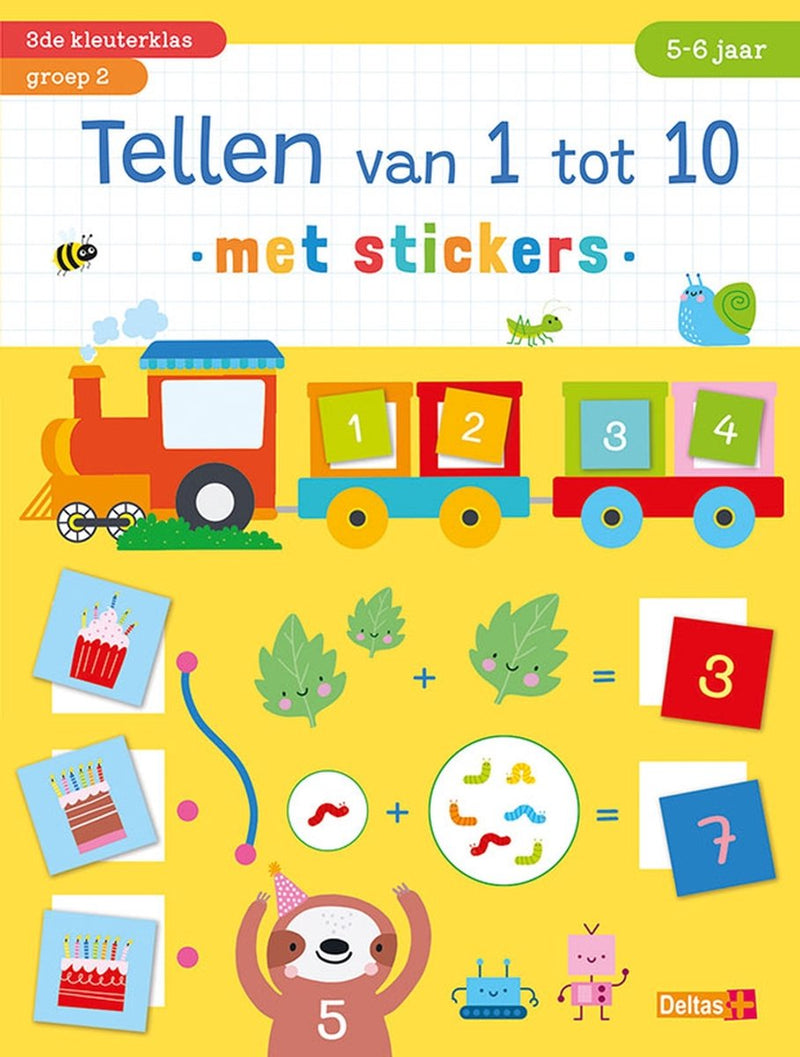 Chargez l'image dans la visionneuse de la galerie, Deltas tellen van 1 tot 10 met stickers (5-6 j)
