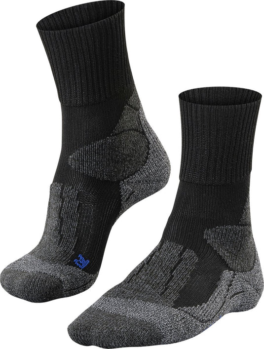 Falke tk1 cool anti-blaar dik lyocell functioneel materiaal wandelsokken heren zwart - maat 46-48