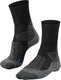 Falke tk1 cool anti-blaar dik lyocell functioneel materiaal wandelsokken heren zwart - maat 39-41