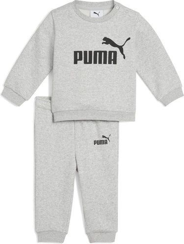 Puma minicats ess crew set fl inf unisex trainingspak - light gray heather