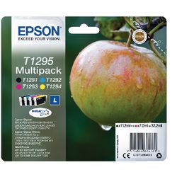 Inktcartridges epson t1295 zwart cyaan magenta geel