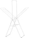 Brabantia hangon droogrek 25m - met stang - inklapbaar wasrek - white