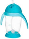 Bacioland bocioland| innovative cup met flip-top rietje | pinguïn | 300ml | 6m+ | turkoois turkoois