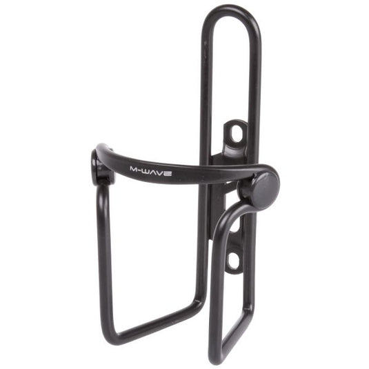 M-wave bidonhouder aluminium met pvc klemmen - zwart