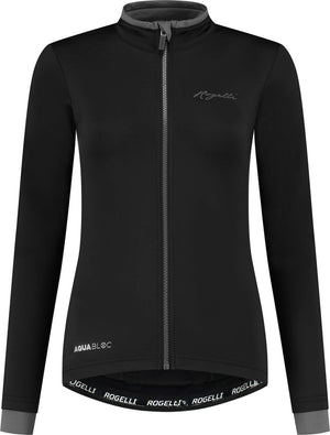 Rogelli essential fietsshirt - lange mouwen - dames - zwart - maat s