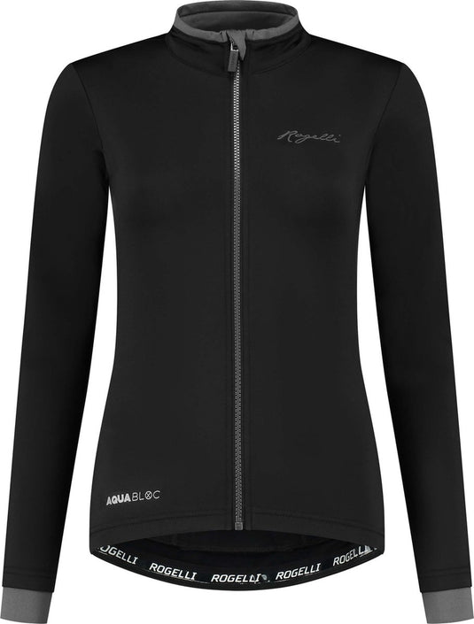 Rogelli essential fietsshirt - lange mouwen - dames - zwart - maat l