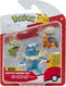Jazwares pokémon - battle figure set 3 pack: torkoal, axew, frogadier