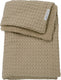 Meyco baby wafel teddy wiegdeken - taupe - 75x100cm - 2.0 tog
