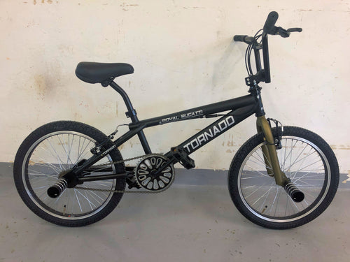 Royal bmx fiets -bugatti tornado freestyle 20 inch - mat zwart brons