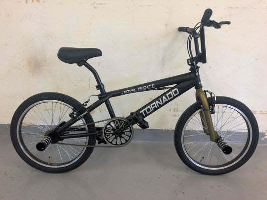 Royal bmx fiets -bugatti tornado freestyle 20 inch - mat zwart brons