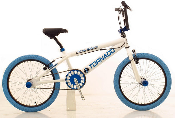 Freestyle BMX 20 Royal-Bugatti - wit met blauwe banden