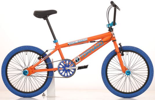 Royal freestyle bmx 20 bugatti - oranje met blauwe banden