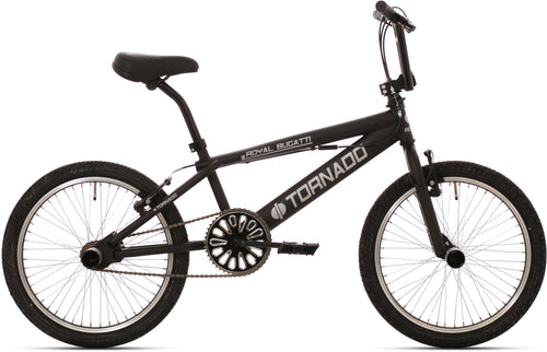 Royal bmx fiets -bugatti tornado freestyle 20 inch - mat zwart