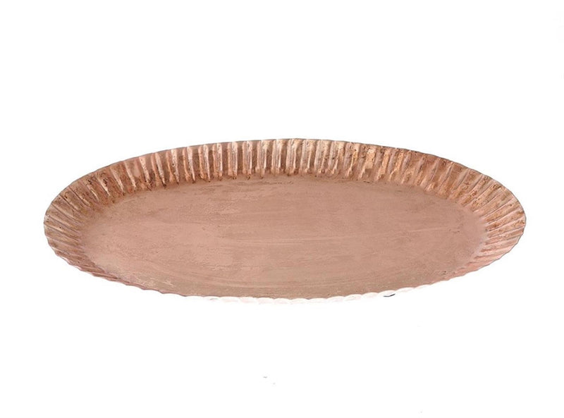 Cargue la imagen en el visor de la galería, Hbx natural living tray akran 24x41xh3,5cm rose goud
