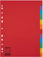Esselte tabbladen economy a4 12dlg karton 11r ass | 10 stuks