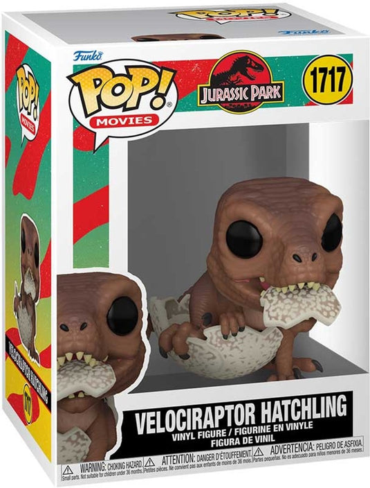 Funko jurassic park velociraptor hatchling vinylfiguur 1717 unisex pop! - meerkleurig - standard