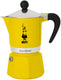 Bialetti rainbow geel percolator – 6 kops – 300 ml – authentieke italiaanse espresso maker