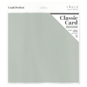 Craft perfect by tonic studios craft perfect • classic card 216g 30,5x30,5cm misty grey 5pcs