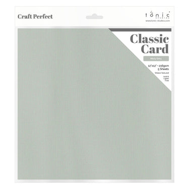Craft perfect by tonic studios craft perfect • classic card 216g 30,5x30,5cm misty grey 5pcs