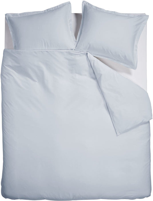 Ambiante satin uni dekbedovertrek - lits-jumeaux - 240 x 200 220 cm - licht blauw