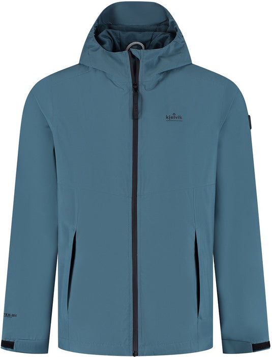 Kjelvik outdoorjas kiron blauw