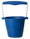 Scrunch speelgoedemmer - blauw - opvouwbaar - recycleerbaar