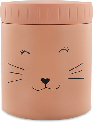 Trixie thermos container - mrs. cat - thermopot voor kinderen - 350 ml - rvs thermobeker - ideaal voor babyhapjes - roze