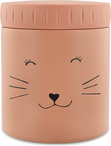 Trixie thermos container - mrs. cat - thermopot voor kinderen - 350 ml - rvs thermobeker - ideaal voor babyhapjes - roze