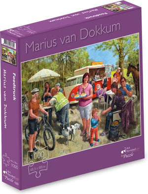 Marius van dokkum puzzel - foodtruck - 1000 st