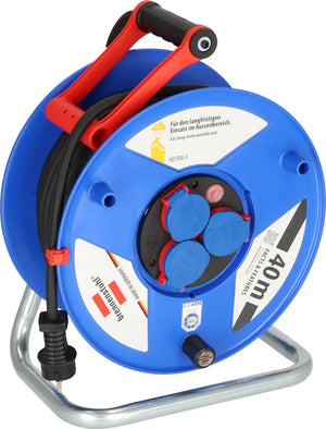 Brennenstuhl garant ip44 kabelhaspel voor bedrijfsmatig en bouwplaatsen, blauw 40 m h07rn-f 3g2,5 blauw