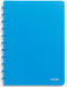 Atoma trendy schrift, ft a4, 144 bladzijden, geruit 5 mm, transparant turkoois