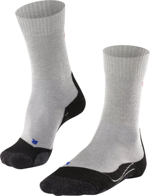 Falke tk2 cool anti-blaar dik lyocell functioneel materiaal wandelsokken heren grijs - maat 46-48