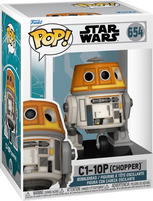 Funko star wars - ahsoka pop! c1-10p (chopper) 9 cm verzamelfiguur - multicolours