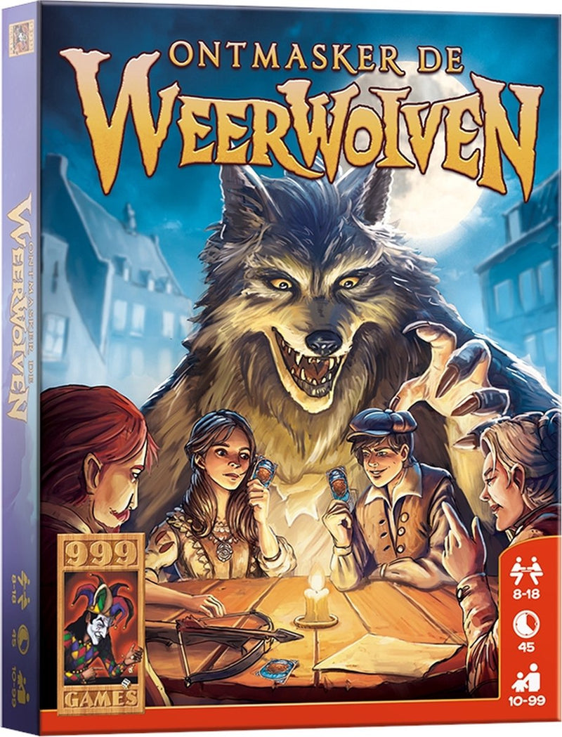 Afbeelding laden in galerijviewer, 999games 999 games ontmasker de weerwolven kaartspel
