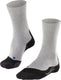 Falke tk2 cool anti-blaar dik lyocell functioneel materiaal wandelsokken heren grijs - maat 44-45