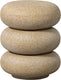 Woood laurel bijzettafel met spikkels - magnesium - beige - 50x40x40